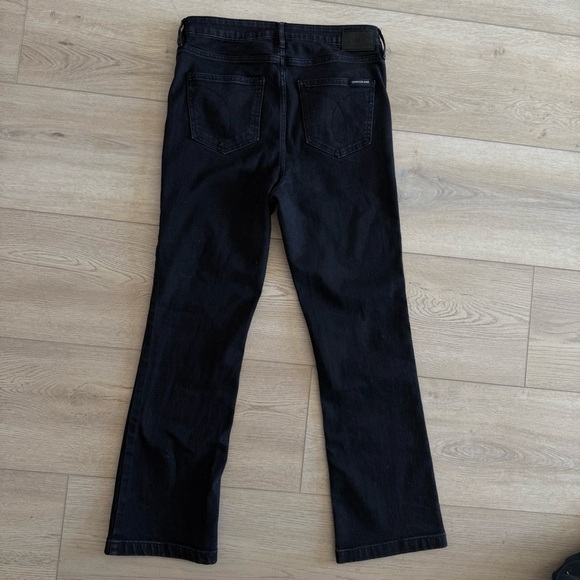 Calvin Klein High Rise‎ Demi Boot Black Stretch Jeans Women’s 30 EUC - Picture 3 of 10